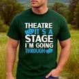 Theater Teacher Drama Teacher Theater Nerd Actor Men Women Kids Men's Casual T-Shirt Forest