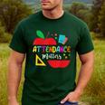 Attendance Matters Teacher Apple For Back To School Men's Casual T-Shirt Forest Attendance Matters Teacher Apple For Back To School Men's Casual T-Shirt Forest