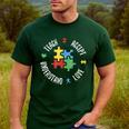 Autism Awareness Teacher Shirt Teach Accept Understand Love Men's Casual T-Shirt Forest Autism Awareness Teacher Shirt Teach Accept Understand Love Men's Casual T-Shirt Forest