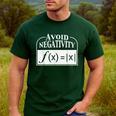 Avoid Negativity Math Teacher Men's Casual T-Shirt Forest
