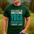 This Is What An Awesome Yoga Instructor Yoga Teacher Men's Casual T-Shirt Forest This Is What An Awesome Yoga Instructor Yoga Teacher Men's Casual T-Shirt Forest