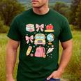 Back To School Coquette Teacher Women Girl Kindergarten PreK Men's Casual T-Shirt Forest