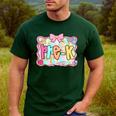 Back To School Pre-K Preppy Teacher Girl Men's Casual T-Shirt Forest