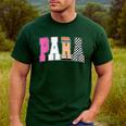 Back To School Teacher Para Preppy Checkered Para Life Men's Casual T-Shirt Forest Back To School Teacher Para Preppy Checkered Para Life Men's Casual T-Shirt Forest