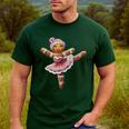 Ballet Dancer Gingerbread Christmas Dance Teacher Girl Women Men's Casual T-Shirt Forest Ballet Dancer Gingerbread Christmas Dance Teacher Girl Women Men's Casual T-Shirt Forest