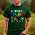 Battery Life Of A Teacher School Teacher Appreciation Men's Casual T-Shirt Forest Battery Life Of A Teacher School Teacher Appreciation Men's Casual T-Shirt Forest