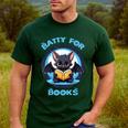 Batty About Books Lover Teacher Librarian Bookish Halloween For Men Women Kids Men's Casual T-Shirt Forest Batty About Books Lover Teacher Librarian Bookish Halloween For Men Women Kids Men's Casual T-Shirt Forest