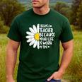 i Became a Teacher Because Your Life Is Worth My Time Men's Casual T-Shirt Forest
