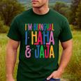 I Am Bilingual I Haha And Jaja Latina Latino Spanish Teacher Men's Casual T-Shirt Forest I Am Bilingual I Haha And Jaja Latina Latino Spanish Teacher Men's Casual T-Shirt Forest