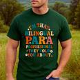 Bilingual Paraeducator Paraprofessional Parapro Teachers Men's Casual T-Shirt Forest Bilingual Paraeducator Paraprofessional Parapro Teachers Men's Casual T-Shirt Forest