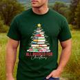 All Booked For Christmas Xmas Tree Teacher Holiday Pajamas Men's Casual T-Shirt Forest All Booked For Christmas Xmas Tree Teacher Holiday Pajamas Men's Casual T-Shirt Forest