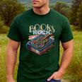 Books Rock Rock'n Roll Science Of Reading Teachers Guitar Men's Casual T-Shirt Forest Books Rock Rock'n Roll Science Of Reading Teachers Guitar Men's Casual T-Shirt Forest