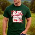 Bow Strawberry Kindergarten Is My Jam Teacher Kinder Team Men's Casual T-Shirt Forest Bow Strawberry Kindergarten Is My Jam Teacher Kinder Team Men's Casual T-Shirt Forest
