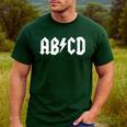 Boys Girls Teachers ABCD Rock Graphic Back To School Men's Casual T-Shirt Forest