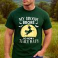 My Broom Broke So Now I Teach Math Teacher Halloween Costume For Men Women Men's Casual T-Shirt Forest