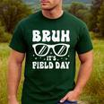 Bruh It's Field Day Teacher Boys Girls Kids Happy Field Day Men's Casual T-Shirt Forest