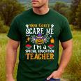 You Can't Scare Me I'm A Special Education Teacher Halloween Men's Casual T-Shirt Forest