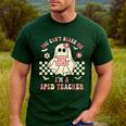 You Can't Scare Me I'm A SPED Teacher Crew Squad Halloween Men's Casual T-Shirt Forest
