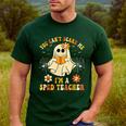 You Can't Scare Me I'm A SPED Teacher Halloween Ghost Men's Casual T-Shirt Forest