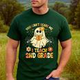 You Can't Scare Me I Teach 2nd Grade Halloween Teacher Ghost Men's Casual T-Shirt Forest You Can't Scare Me I Teach 2nd Grade Halloween Teacher Ghost Men's Casual T-Shirt Forest