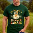 You Can’t Scare Me I Teach Daycare Teacher Halloween Ghost Men's Casual T-Shirt Forest