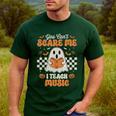 You Can't Scare Me I Teach Music Retro Teacher Halloween Men's Casual T-Shirt Forest You Can't Scare Me I Teach Music Retro Teacher Halloween Men's Casual T-Shirt Forest