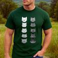 Cat Themed Artist Value Scale Educational Art Teacher Men's Casual T-Shirt Forest Cat Themed Artist Value Scale Educational Art Teacher Men's Casual T-Shirt Forest