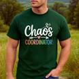 Chaos Coordinator Teacher Student Back To School 2025 Men's Casual T-Shirt Forest