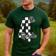 Checkered Fourth Grade Back To School Teachers Students Men's Casual T-Shirt Forest