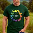 Chicken Themed Color Wheel Educational Art Teacher Artist Men Women Girls Kids Men's Casual T-Shirt Forest