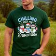 Chillin With My Snowmie Women Christmas Snowman Teacher Snow Men's Casual T-Shirt Forest Chillin With My Snowmie Women Christmas Snowman Teacher Snow Men's Casual T-Shirt Forest