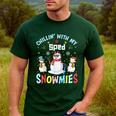 Chillin With My Sped Snowmies Teacher Student Christmas Men's Casual T-Shirt Forest Chillin With My Sped Snowmies Teacher Student Christmas Men's Casual T-Shirt Forest