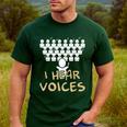 Choir Teacher Shirt I Hear Voices Chorister Tee Men's Casual T-Shirt Forest
