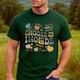 Choose To Include Inclusion Matters Autism Awareness Teacher Men Women Girls Kids Men's Casual T-Shirt Forest