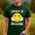 Choose To Include Special Education Teacher Autism Awareness Men's Casual T-Shirt Forest