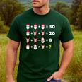 Christmas Math Quiz Teacher Equation Math Teacher Men's Casual T-Shirt Forest