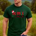 Christmas Science Teacher Santa Educator Chemical Elements Men's Casual T-Shirt Forest