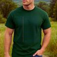 Colleged Ruled Paper Lined Writer Student Professor Teacher Men's Casual T-Shirt Forest