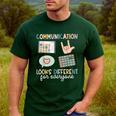 Communication Looks Different For Everyone SPED Teacher ASD Men's Casual T-Shirt Forest Communication Looks Different For Everyone SPED Teacher ASD Men's Casual T-Shirt Forest