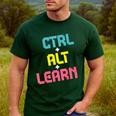Computer Teacher Back To School Kids Ctrl Alt Learn Men's Casual T-Shirt Forest Computer Teacher Back To School Kids Ctrl Alt Learn Men's Casual T-Shirt Forest