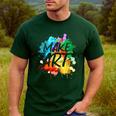 Cool Art For Men Women Artist Teacher Painter Artists Paint Men's Casual T-Shirt Forest