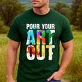 Cool Artist For Men Women Painter Art Teacher Paint Artists Men's Casual T-Shirt Forest