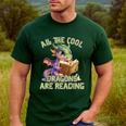 All The Cool Dragons Are Reading Dragon Teacher Men's Casual T-Shirt Forest