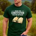 Cool History Teacher Read The Constitution For The Articles Men's Casual T-Shirt Forest