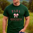 Coquette Bow Paraprofessional School Para Squad Teacher Aide Men's Casual T-Shirt Forest Coquette Bow Paraprofessional School Para Squad Teacher Aide Men's Casual T-Shirt Forest