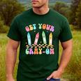 Get Your Cray-On Preschool Teacher Kindergarten Teacher Men's Casual T-Shirt Forest