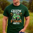 Creepin It Real Monster School 5th Grade Teacher Halloween Men's Casual T-Shirt Forest Creepin It Real Monster School 5th Grade Teacher Halloween Men's Casual T-Shirt Forest