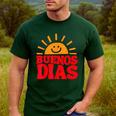Cute Bilingual Spanish Teacher Buenos Dias Sunshine Men's Casual T-Shirt Forest Cute Bilingual Spanish Teacher Buenos Dias Sunshine Men's Casual T-Shirt Forest