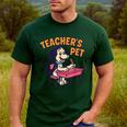 Cute Elementary School Student Dog Teacher's Pet Men's Casual T-Shirt Forest Cute Elementary School Student Dog Teacher's Pet Men's Casual T-Shirt Forest