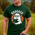 Cute Ghost Book Reading Books Lover Retro Halloween Teacher Men's Casual T-Shirt Forest Cute Ghost Book Reading Books Lover Retro Halloween Teacher Men's Casual T-Shirt Forest